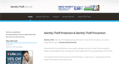 Desktop Screenshot of identitytheftsecurity.com